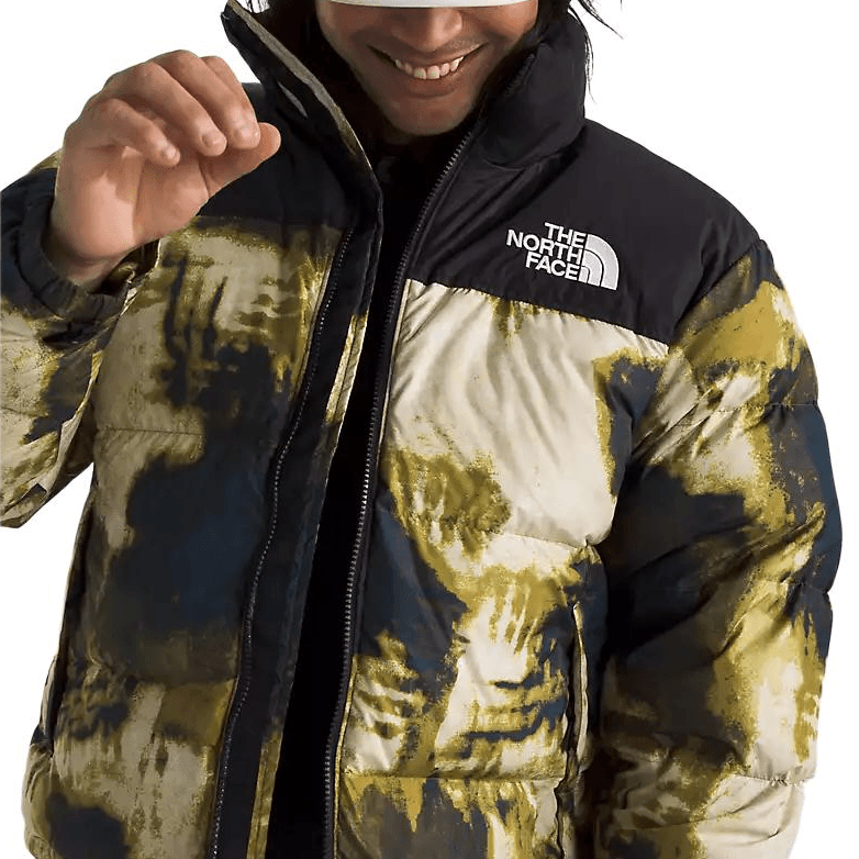 Зимняя куртка The North Face Hoodie Zip Jacket Men Midnight Gasoline Bleach Print Black - изображение 6
