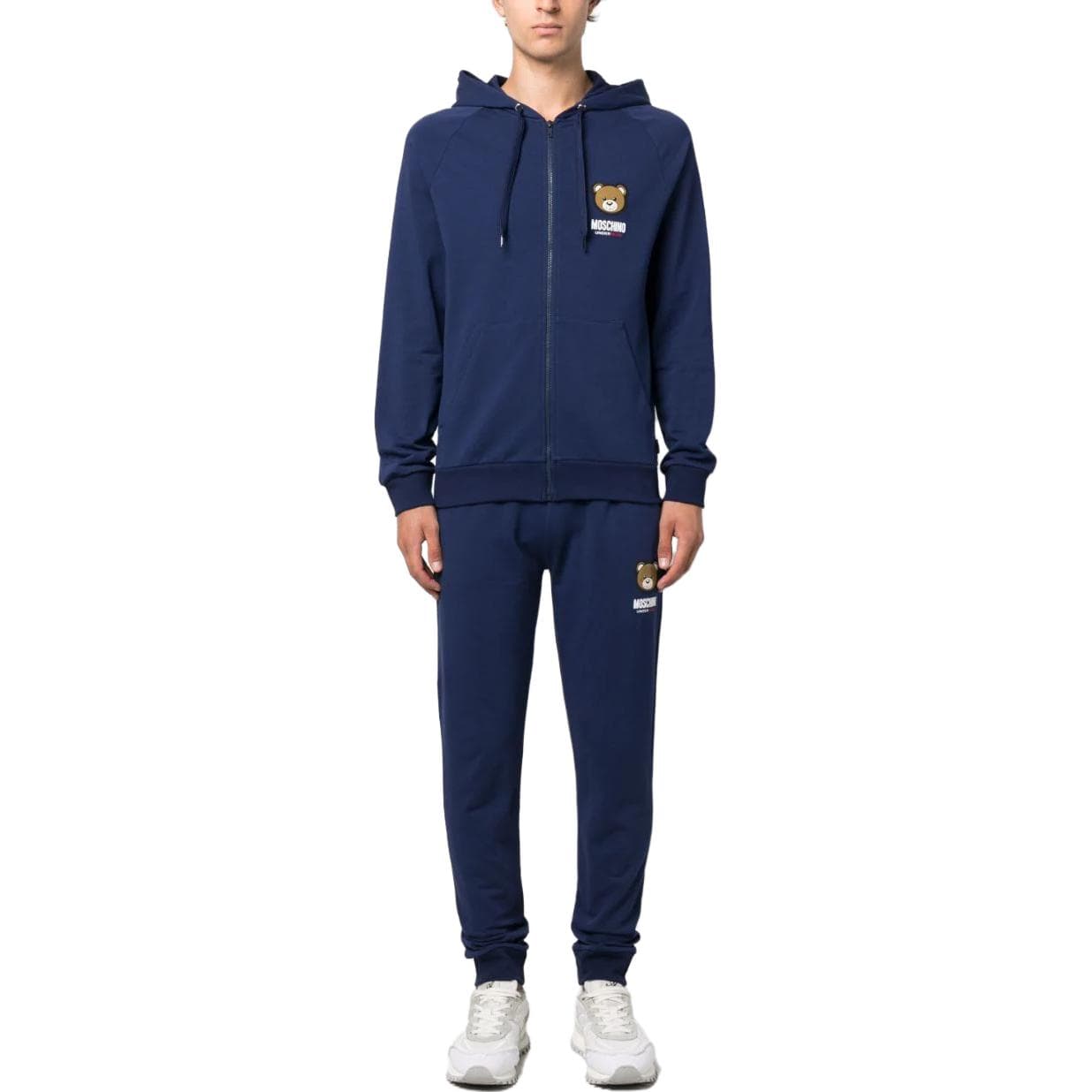Штаны MOSCHINO Blue Men's Casual Pants MOSCHINO Синий Мужской Повседневный Брюки - изображение 3