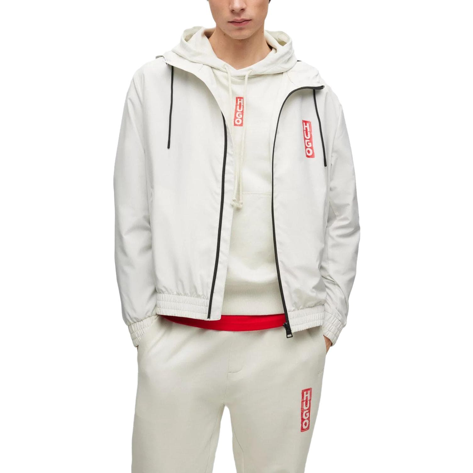 Куртка HUGO BOSS Water-Repellent Hooded Jacket With Vertical Logo - изображение 3