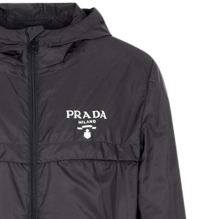 Куртка Prada FW22 Hooded Jacket Black - изображение 5