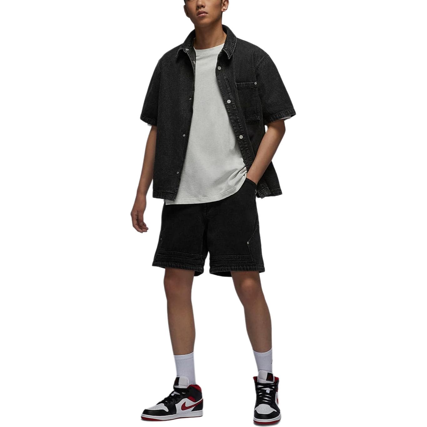 Джинсовые шорты Jordan Denim Shorts Black - изображение 3