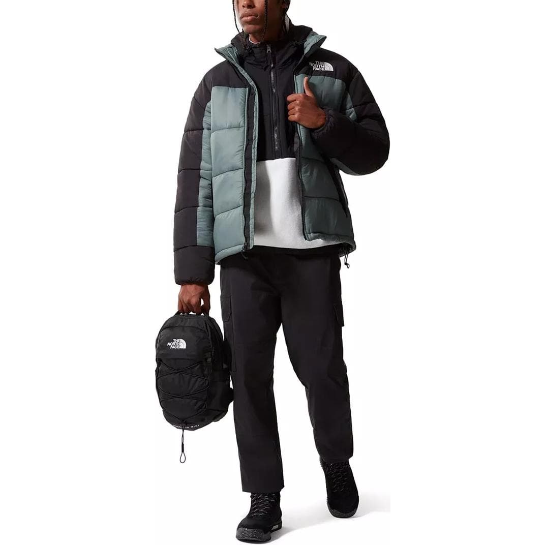 Зимняя куртка пуховик The North Face Printed Logo Zip-Up Down Jacket Light Blue - изображение 4