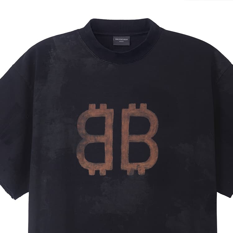 Футболка Balenciaga FW23 Black T-Shirt — фото 9