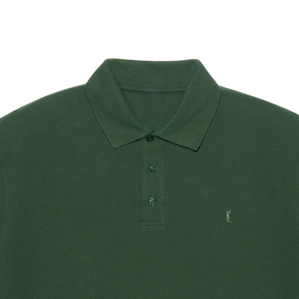 Поло Saint Laurent SS23 Polo Green — фото 6