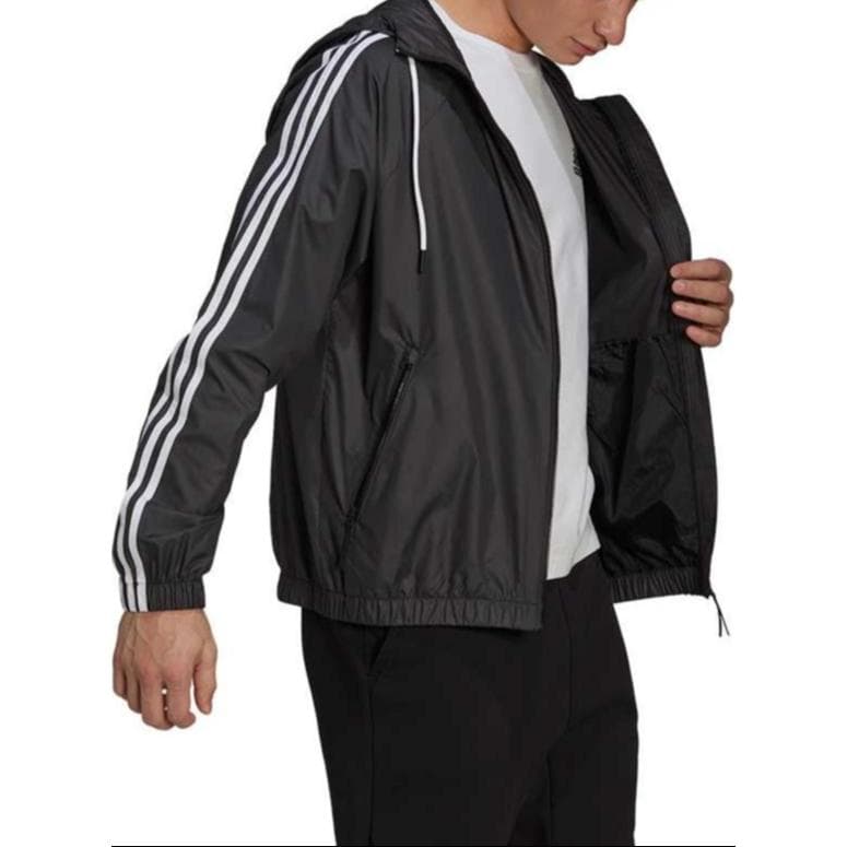 Куртка adidas BSC Classic 3-Stripes Hoodie Jacket Black - изображение 2