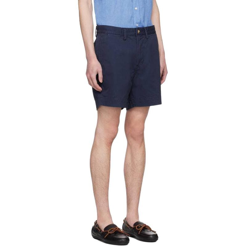 Шорты Polo Ralph Lauren FW23 High Waist Zip Shorts Navy - изображение 4