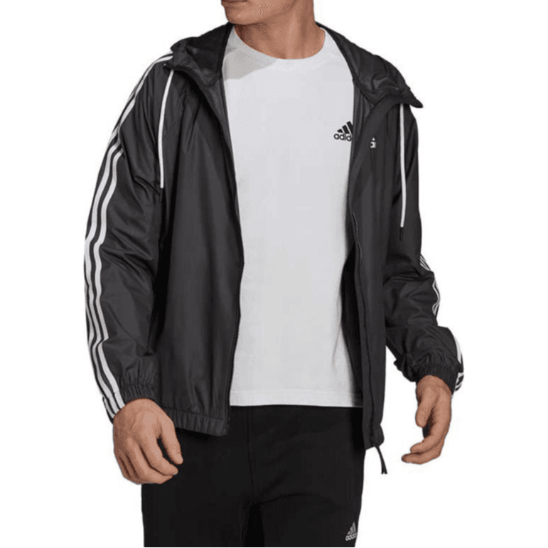 Куртка adidas BSC Classic 3-Stripes Hoodie Jacket Black - изображение 3