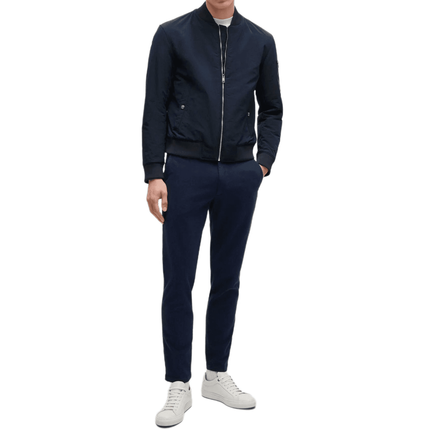 Куртка HUGO BOSS SS24 Куртки и Пальто Мужской Темно-Синий - изображение 2