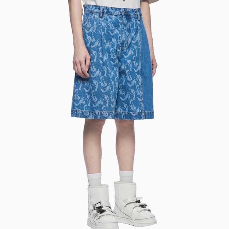 Джинсовые шорты FENG CHEN WANG SS22 - изображение 3