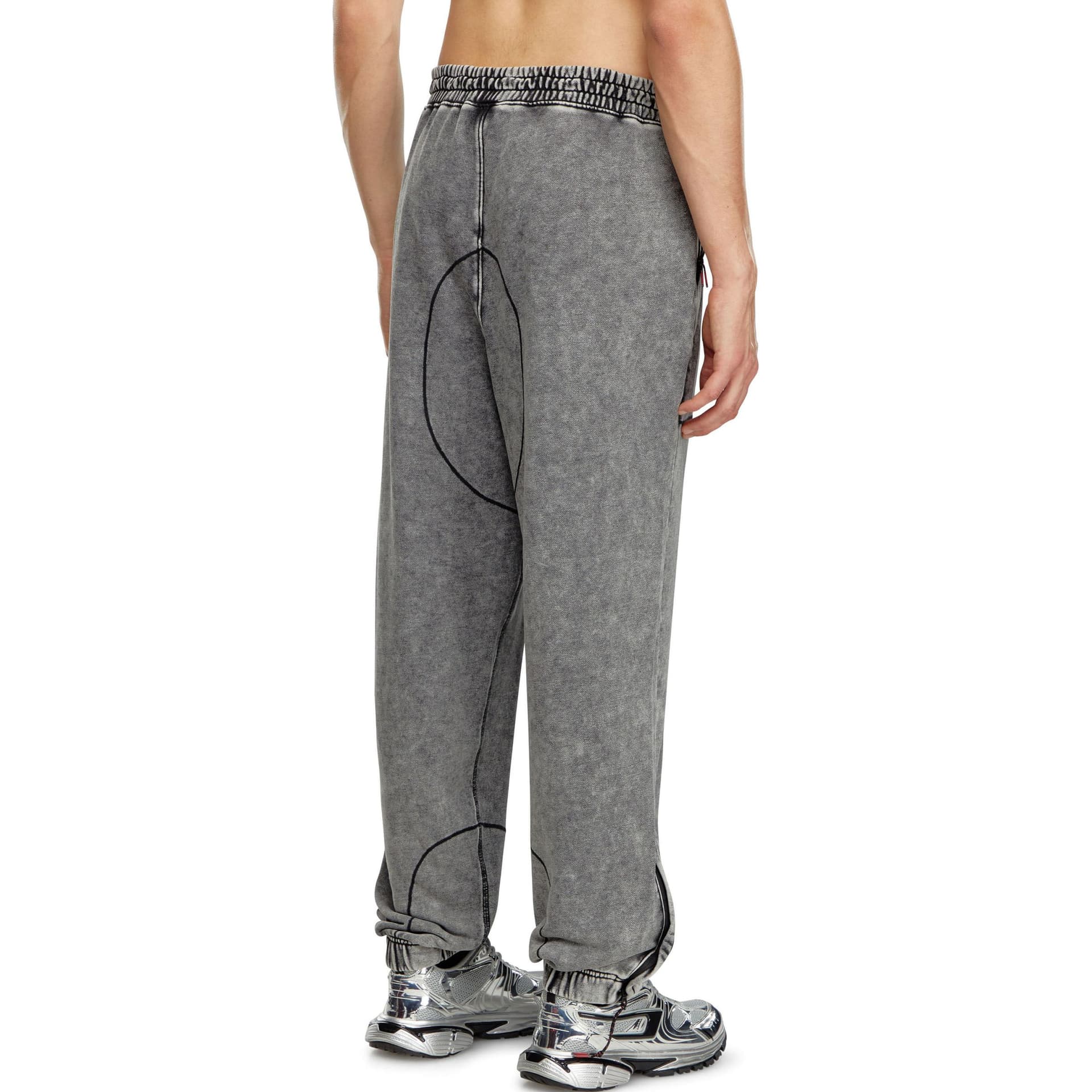 Штаны DIESEL Gray Men's Casual Pants DIESEL Серый Мужские Повседневные Брюки - изображение 4