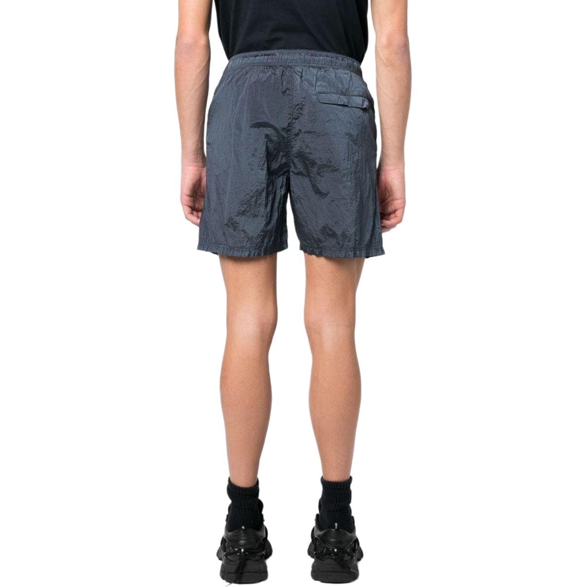 Шорты Stone Island Metal Nylon Logo Shorts Navy Blue - изображение 3