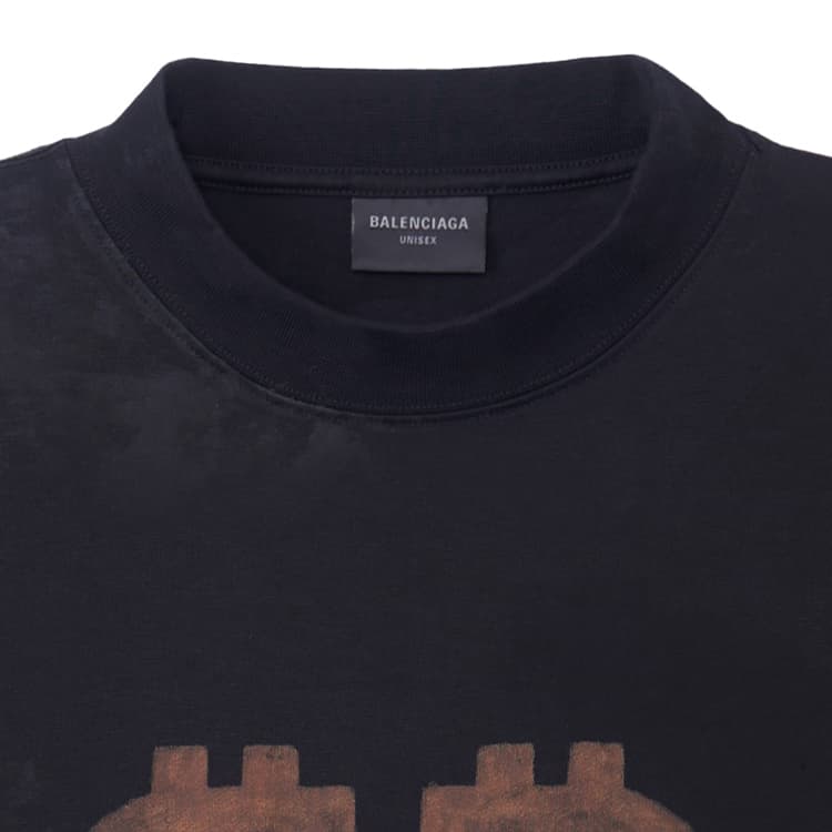 Футболка Balenciaga FW23 Black T-Shirt — фото 7