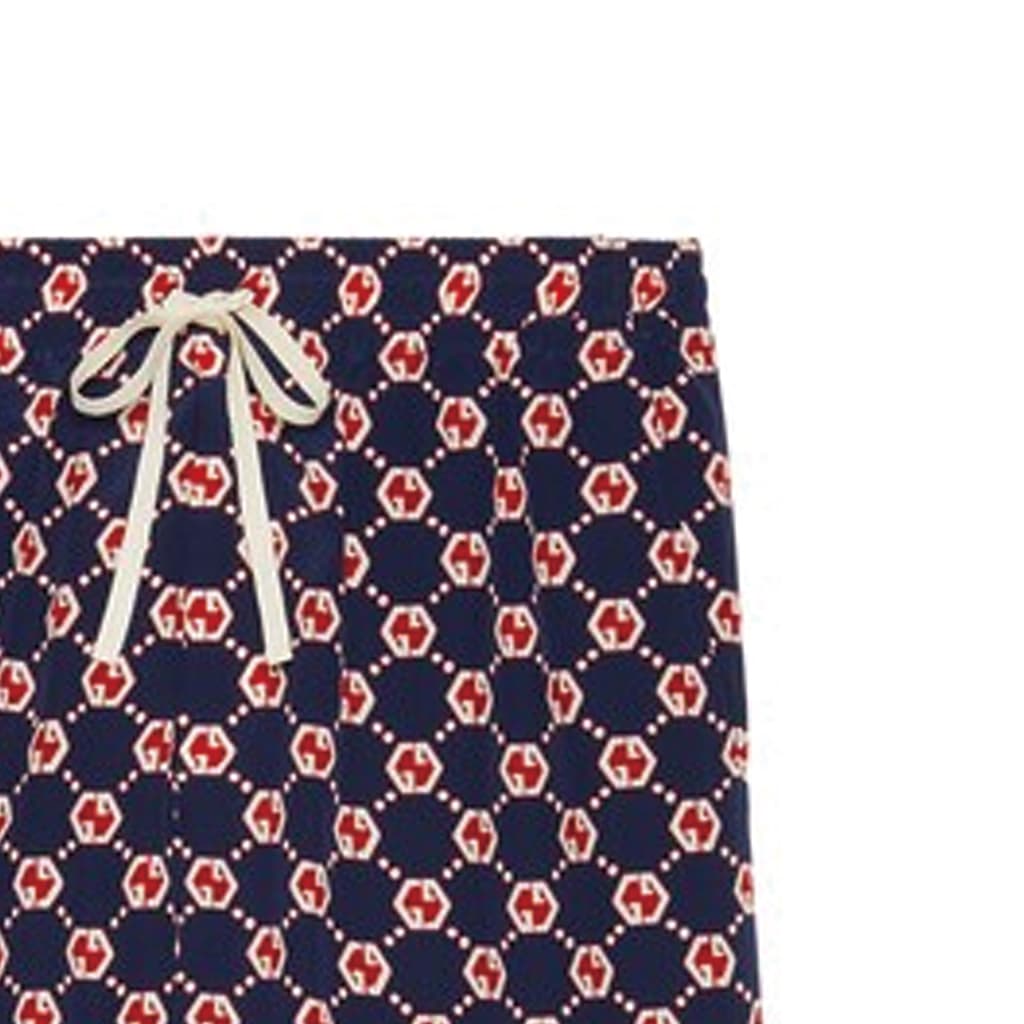Шорты Gucci SS21 Silk Shorts Blue - изображение 6