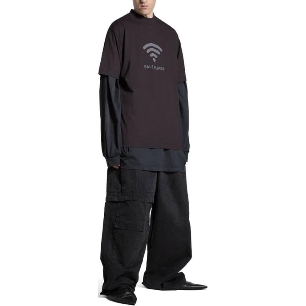 Футболка Balenciaga Balenciaga 520 SS24 WIFI LogoT - изображение 4