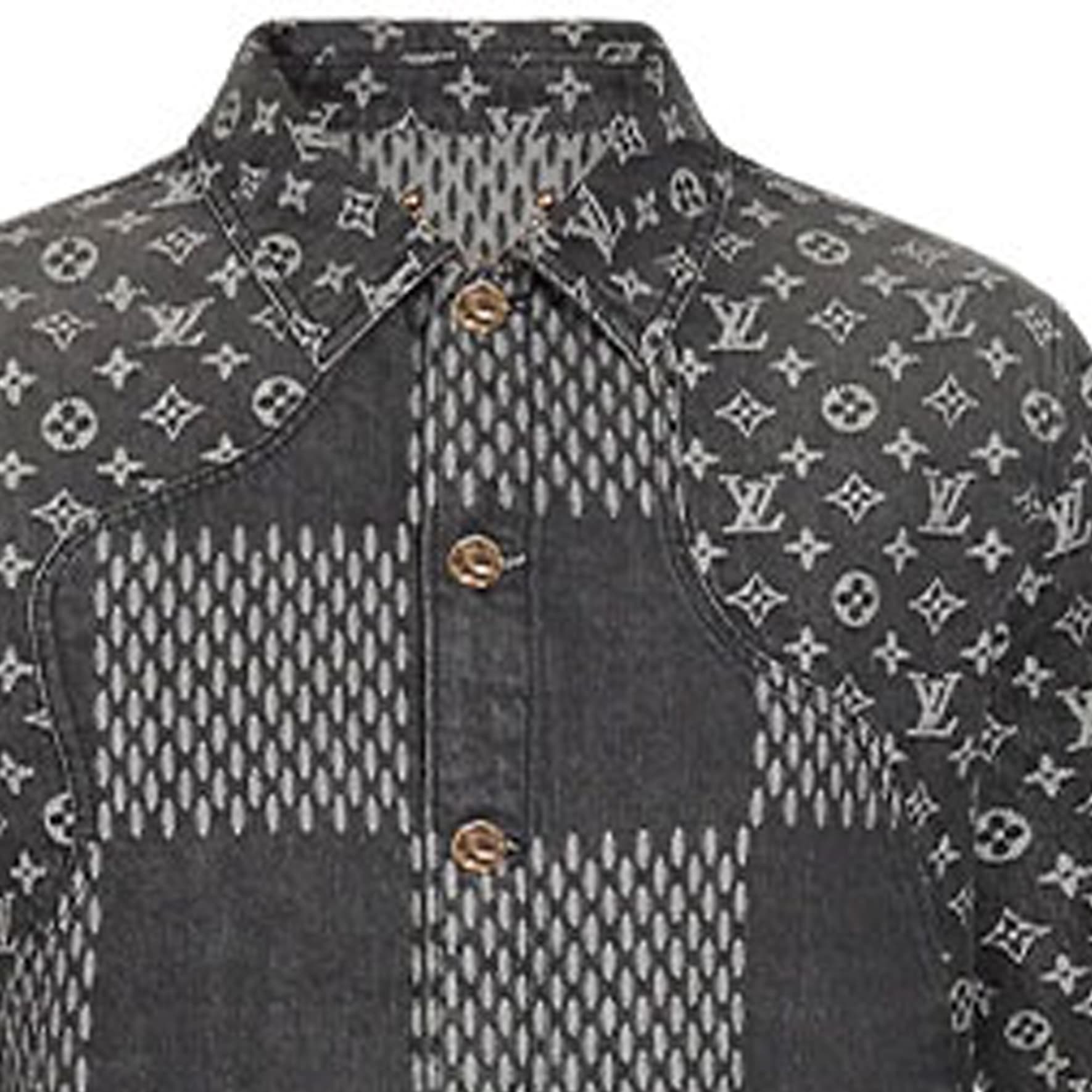 Джинсовая куртка Louis Vuitton x Nigo LV2 Denim Jacket Black - изображение 5