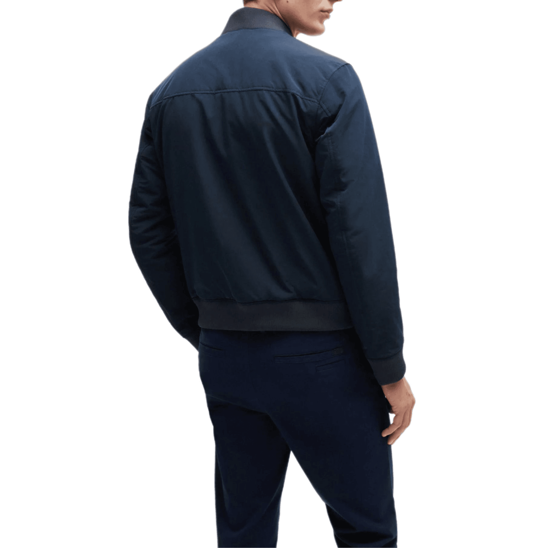 Куртка HUGO BOSS SS24 Куртки и Пальто Мужской Темно-Синий - изображение 4