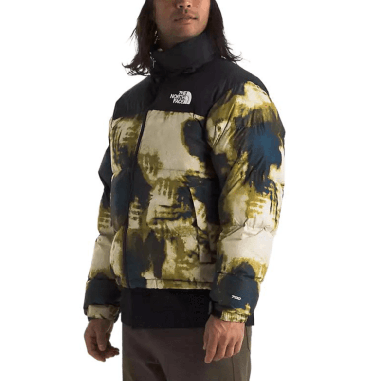 Зимняя куртка The North Face Hoodie Zip Jacket Men Midnight Gasoline Bleach Print Black - изображение 5