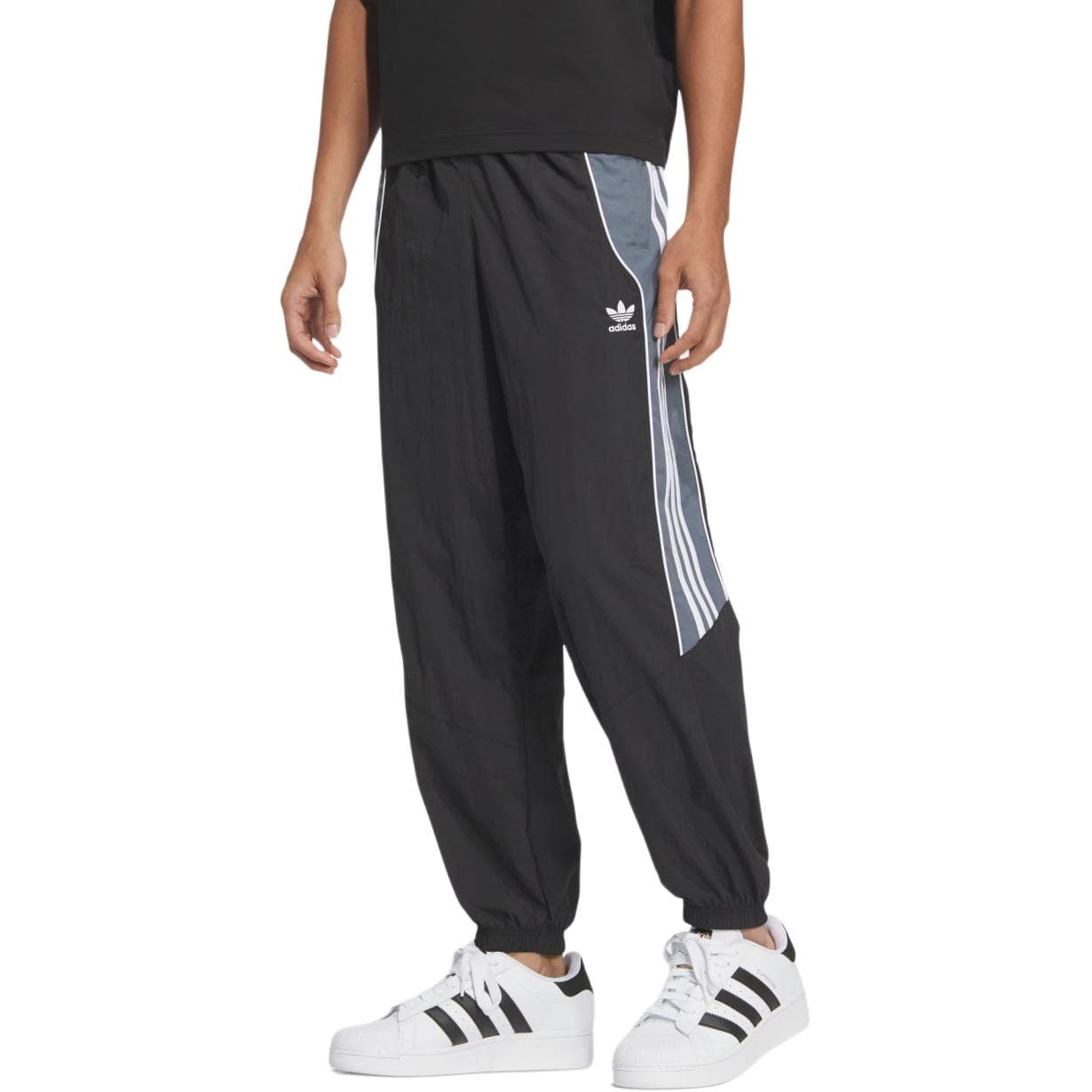 Штаны Adidas Originals Adidas Originals Спортивный костюм Вязаные тренировочные штаны Мужские Черный Белый - изображение 2