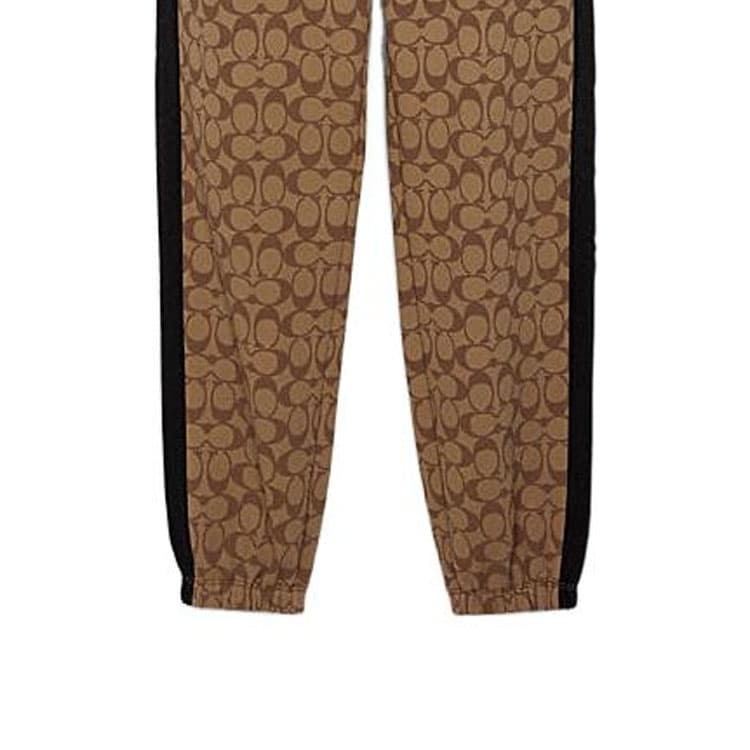 Спортивная одежда COACH FW22 Logo Print Track Pants Khaki - изображение 5