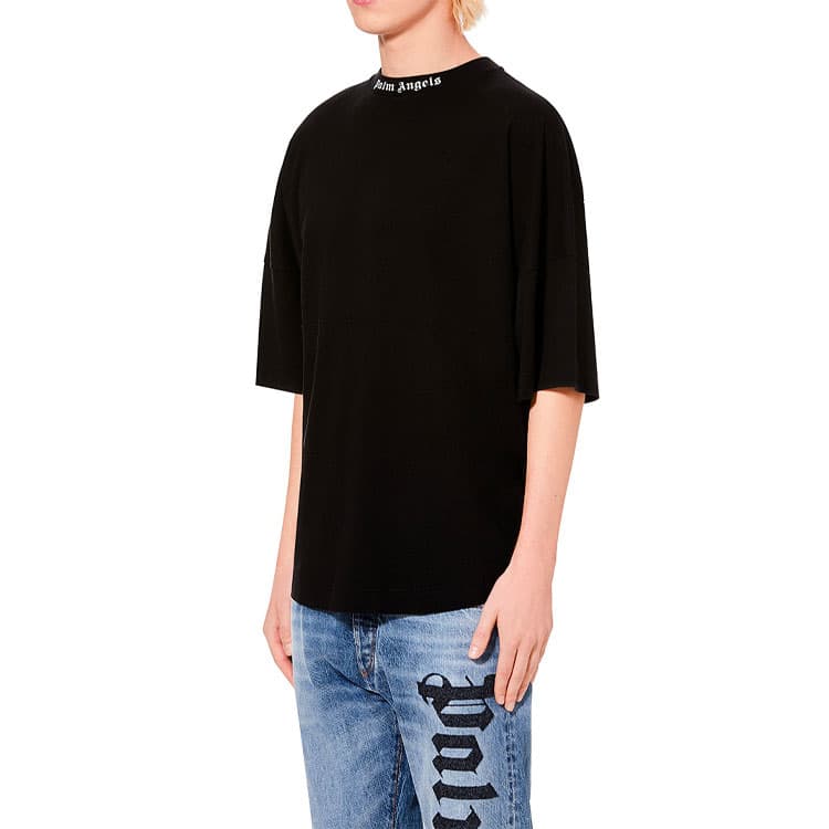 Футболка PALM ANGELS Logo Mock Neck Tee LogoT - изображение 5