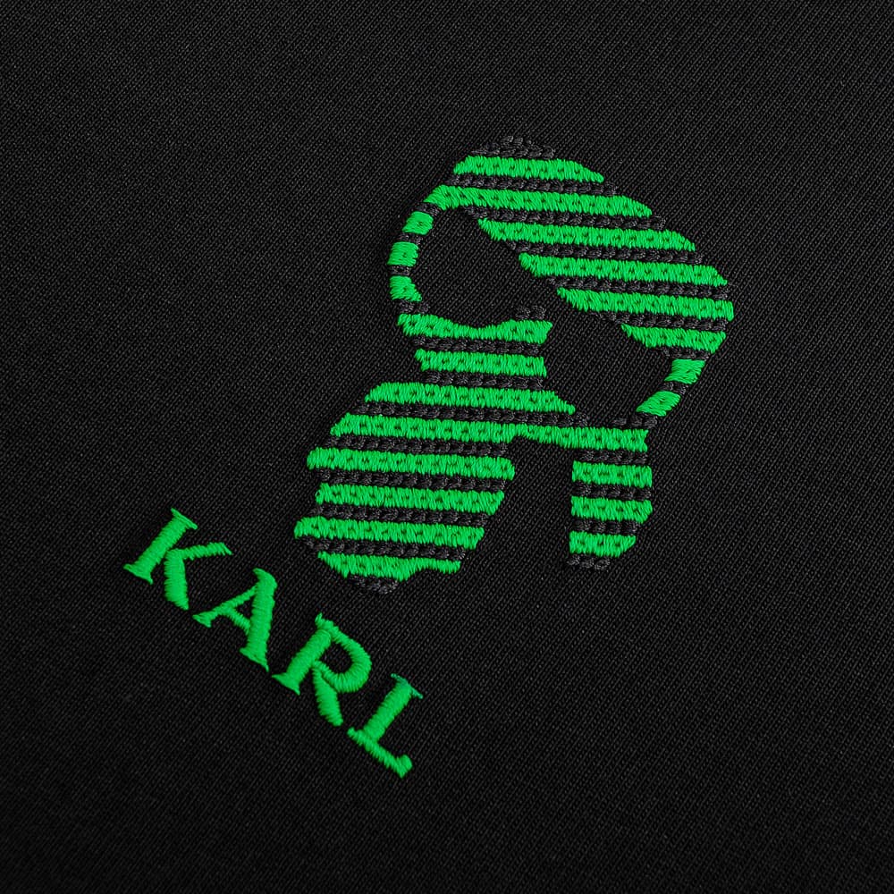 Футболка KARL LAGERFELD Мужская футболка с круглым вырезом и принтом с логотипом - изображение 3