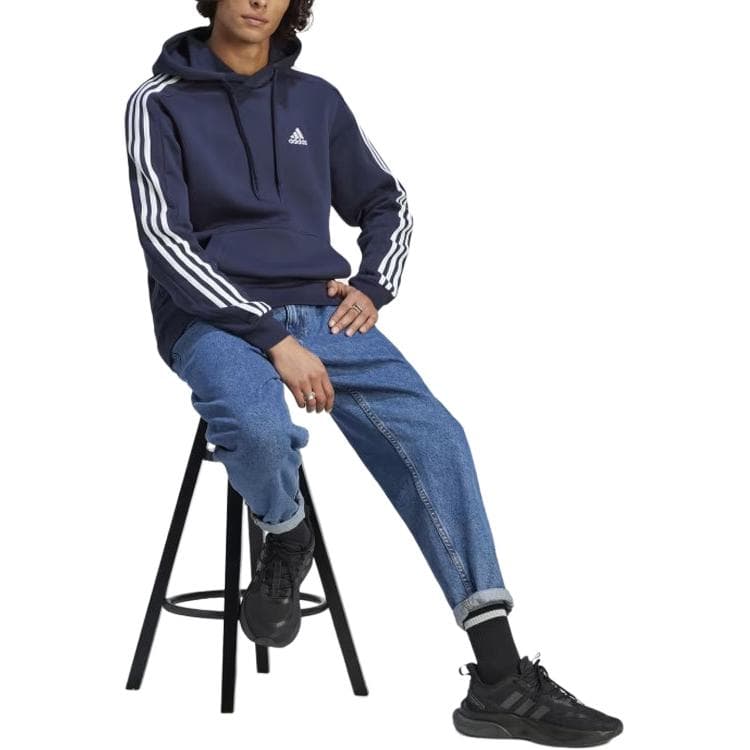 Худи Adidas Essential Толстовка Мужской Чернильно-синий - изображение 4