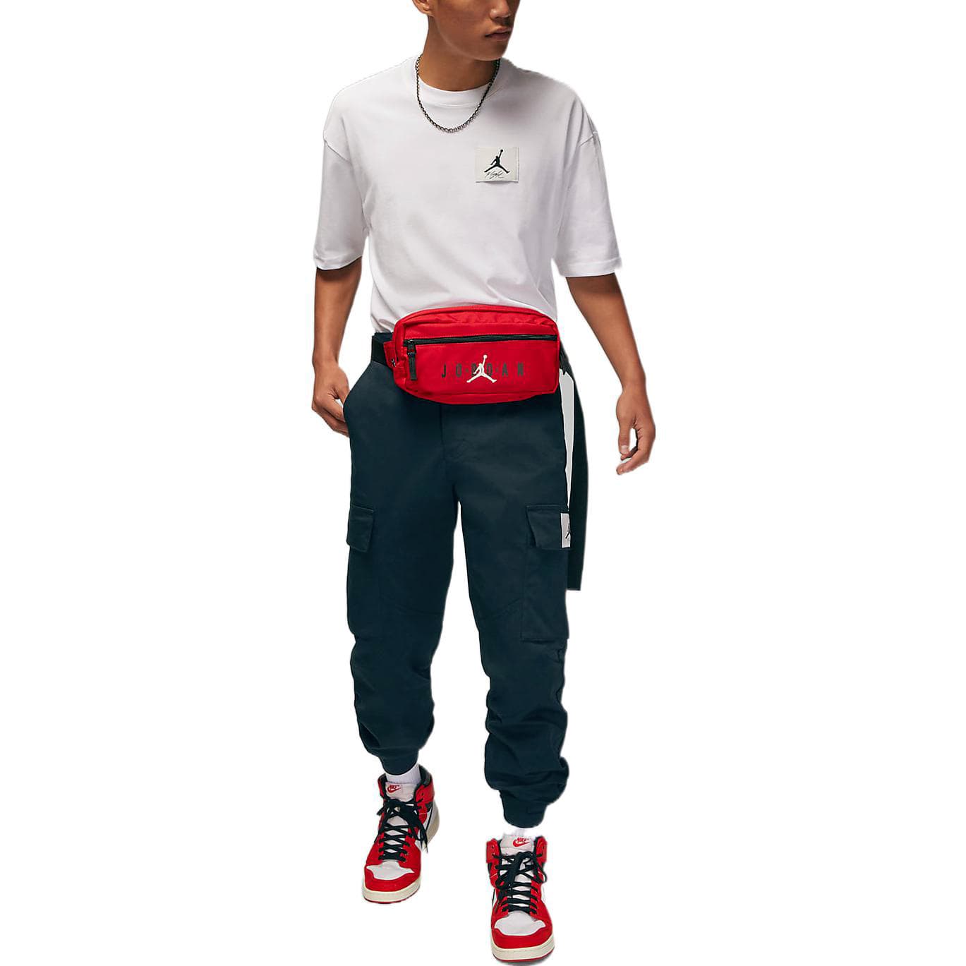 Штаны Jordan Logo Snap Pants Black - изображение 4