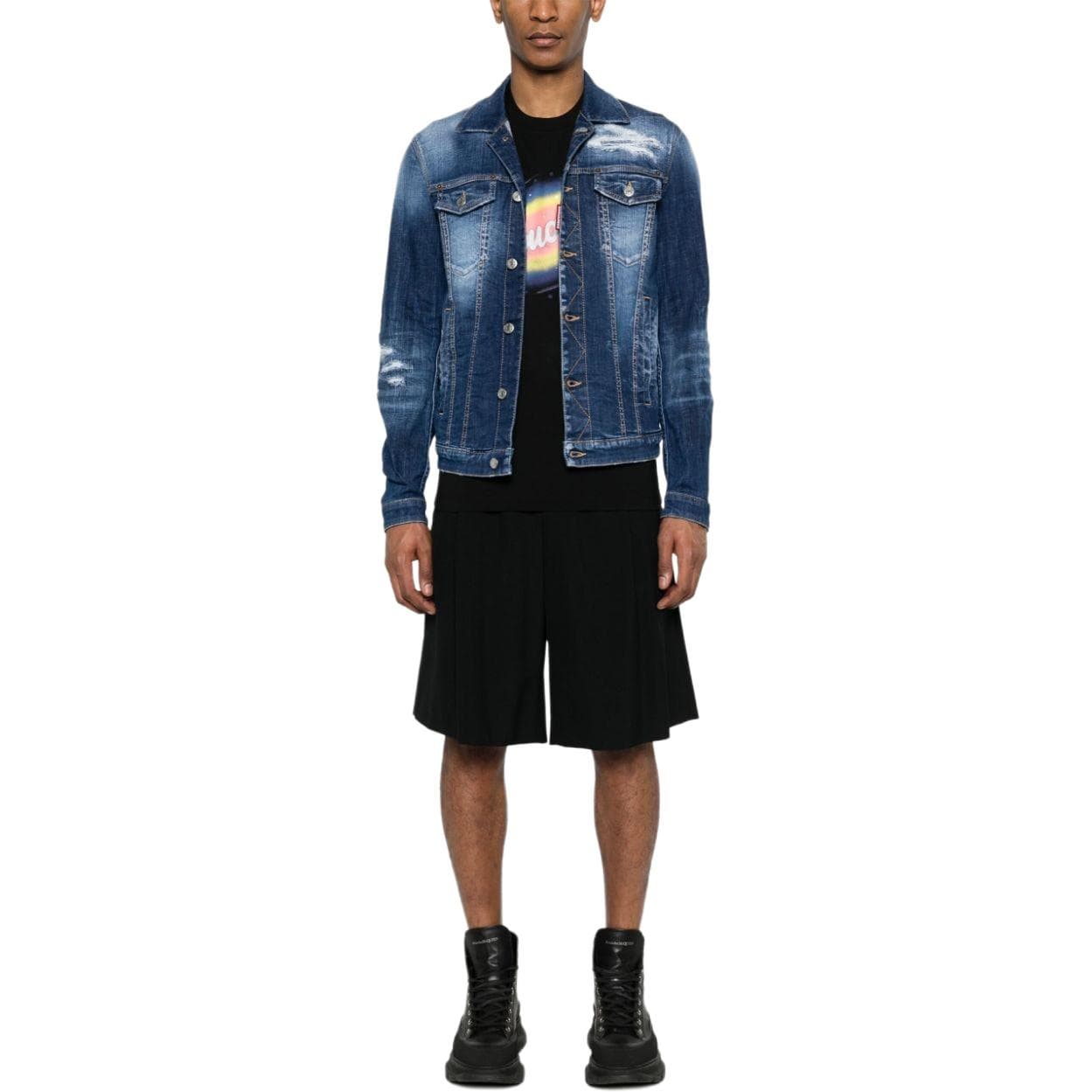 Джинсовая куртка DSQUARED 2 SS24 - изображение 2