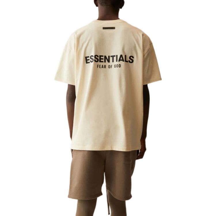 Футболка Fear of God Essentials SS21 Short Sleeve Tee Light Heather Oatmeal - изображение 5