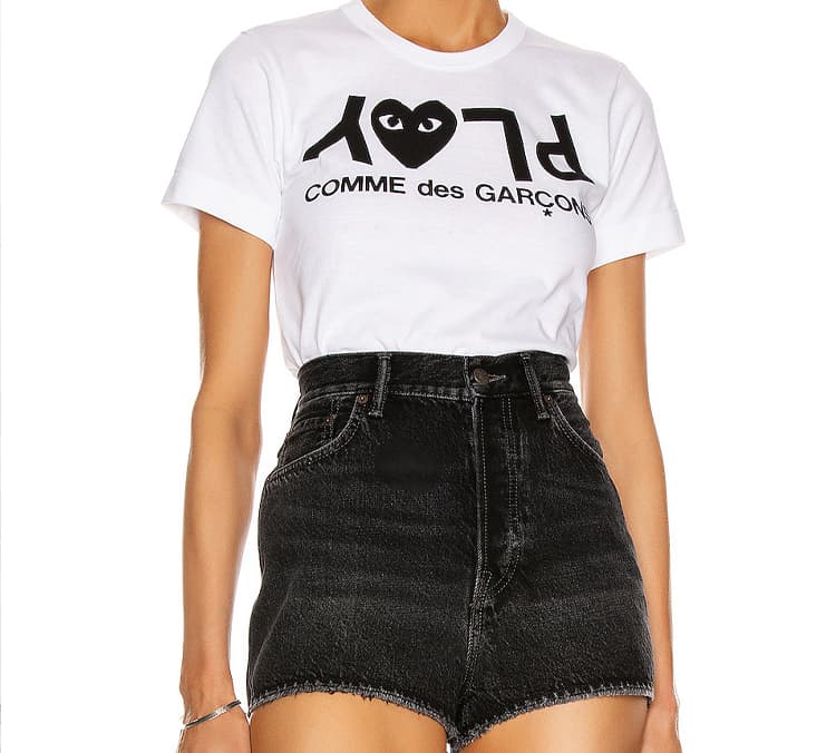 Футболка CDG Play T-Shirt White - изображение 2