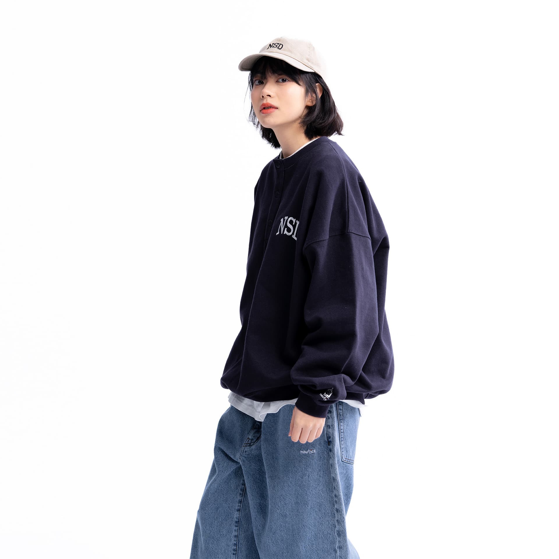 Худи Nautica White Sail Длинный рукав Толстовка с круглым вырезом Унисекс - изображение 5