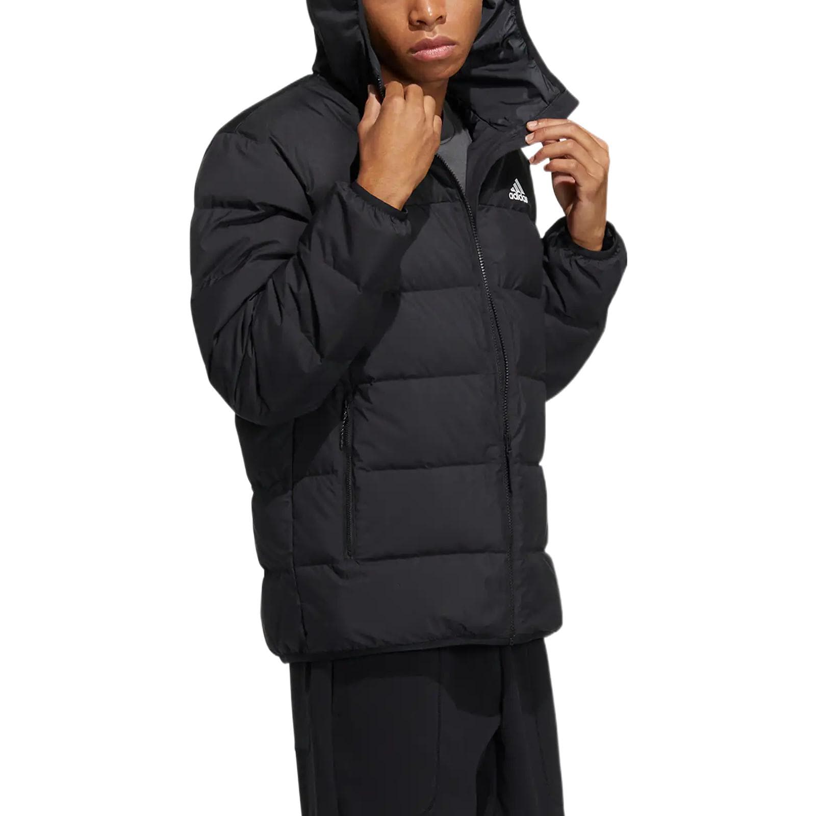 Зимняя куртка adidas Logo Print Puffer Jacket - изображение 4