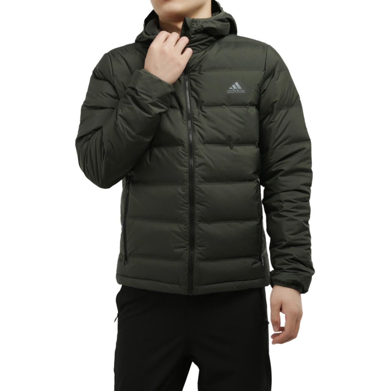 Зимняя куртка adidas Helionic Hooded Down Jacket - изображение 4