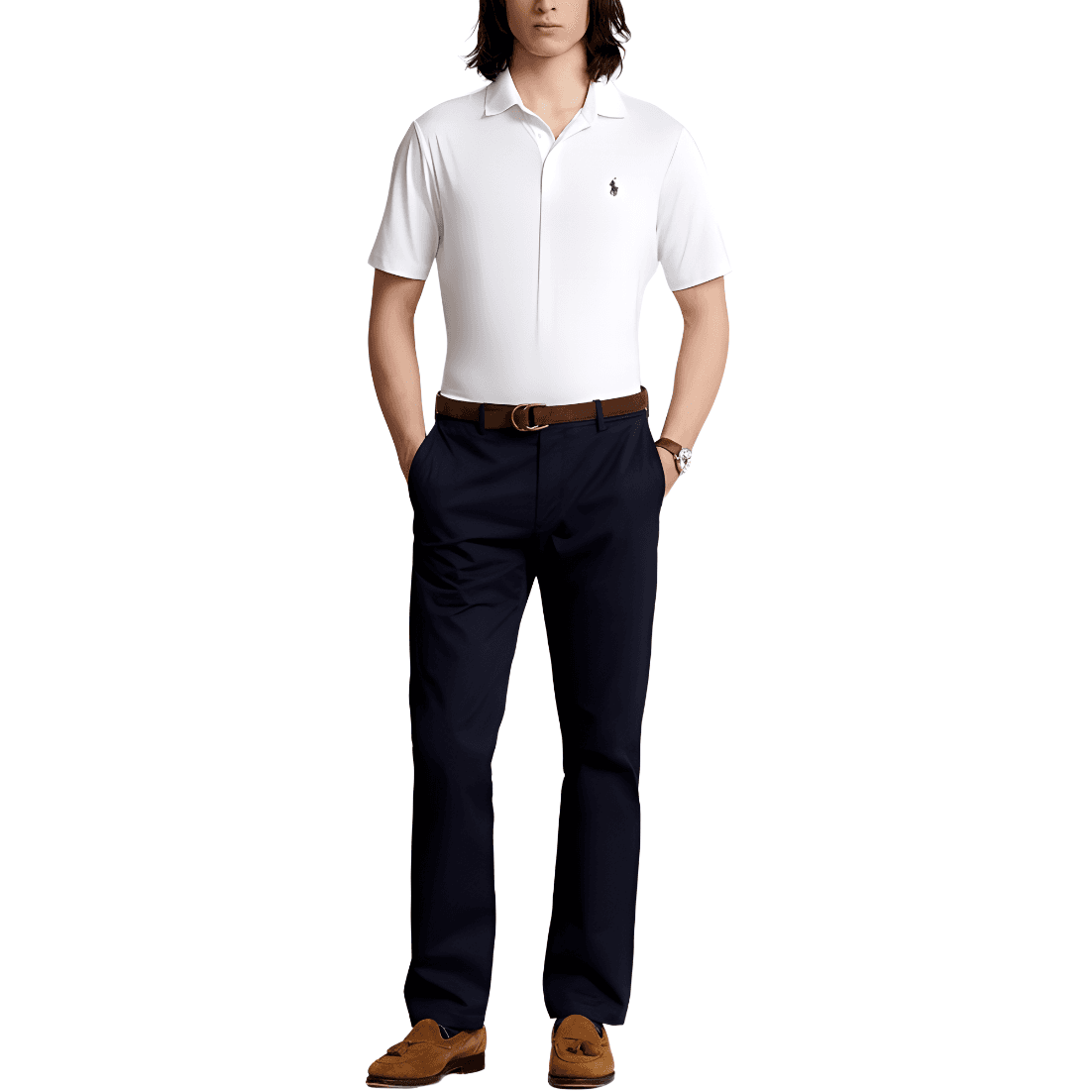 Поло Polo Ralph Lauren SS24 Поло Стандартный размер Мужской Белый - изображение 2