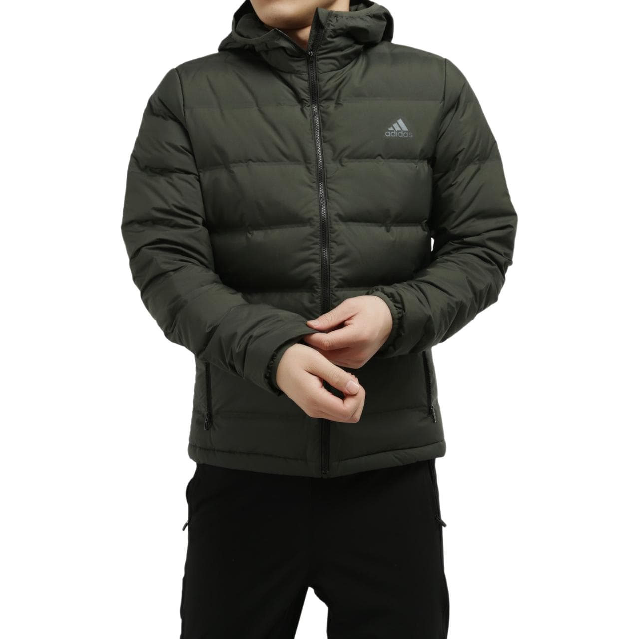 Зимняя куртка adidas Helionic Hooded Down Jacket - изображение 3