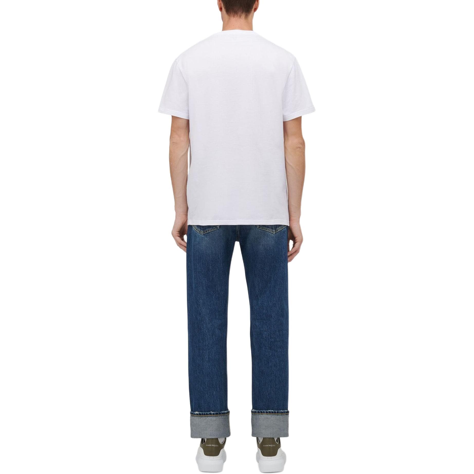Футболка Alexander McQueen SS24 Dutch Flower Logo T-Shirt T - изображение 4