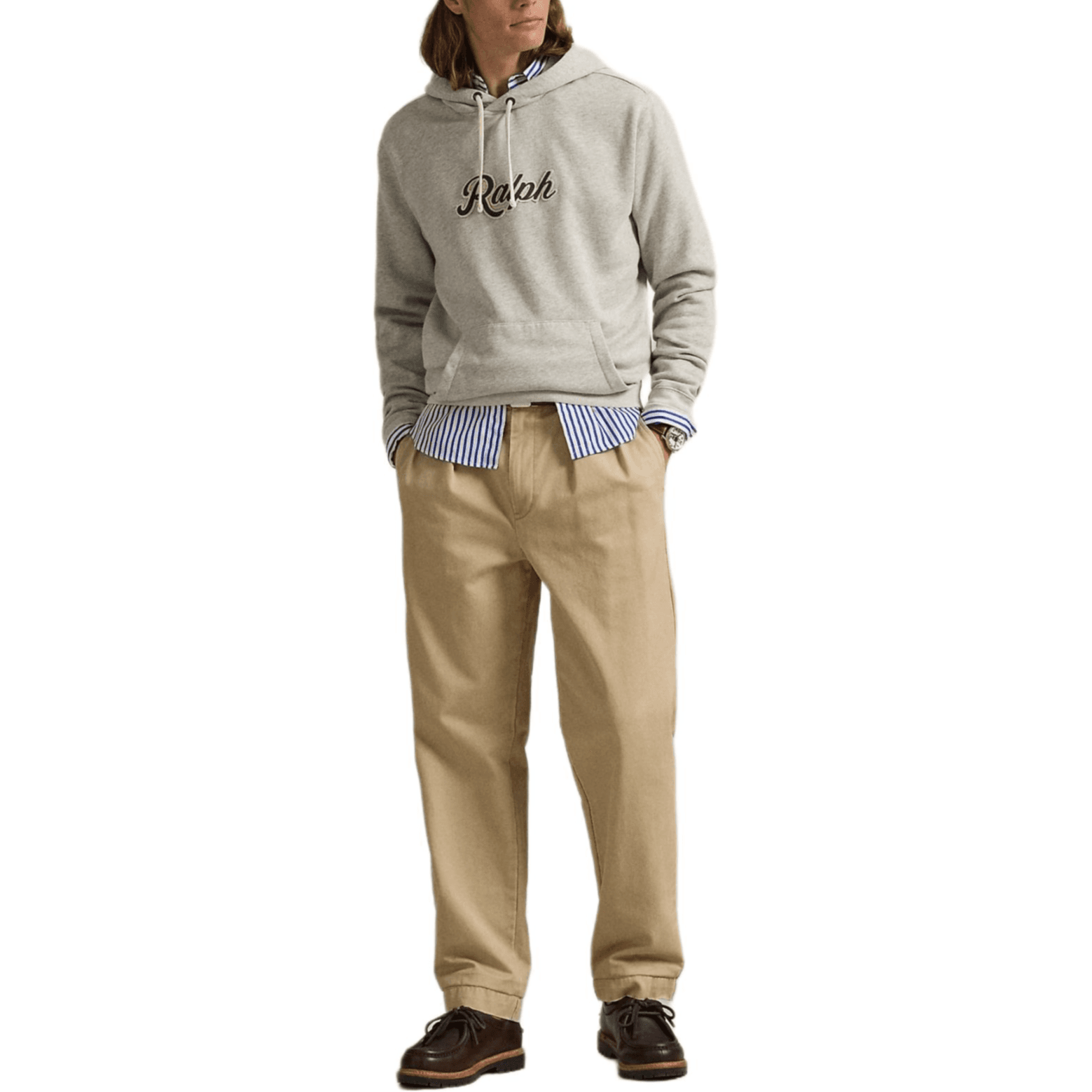 Худи Polo Ralph Lauren SS24 Толстовка Мужское Светло-Серый - изображение 2
