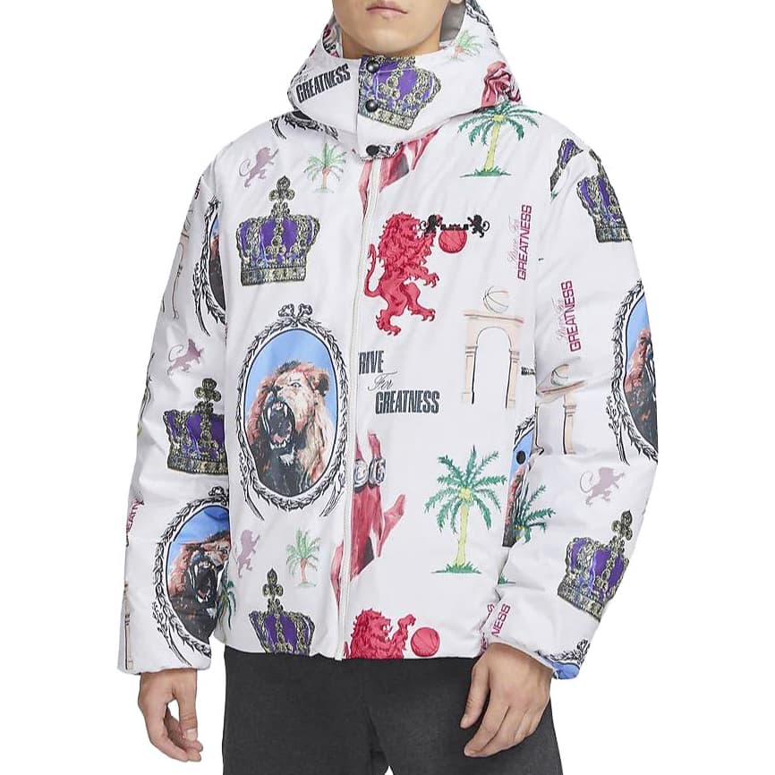 Куртка Nike Therma-FIT Printed Hooded Jacket White - изображение 4