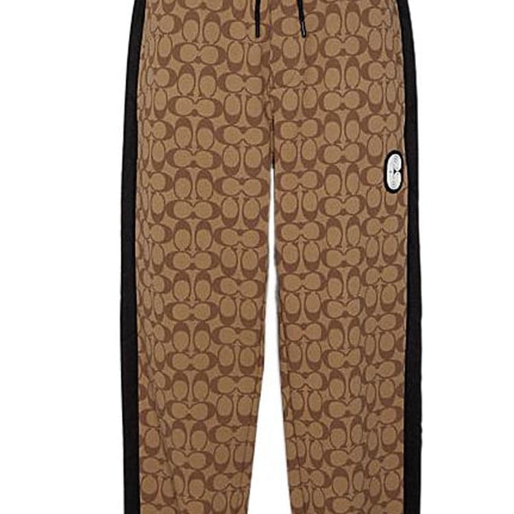 Спортивная одежда COACH FW22 Logo Print Track Pants Khaki - изображение 4