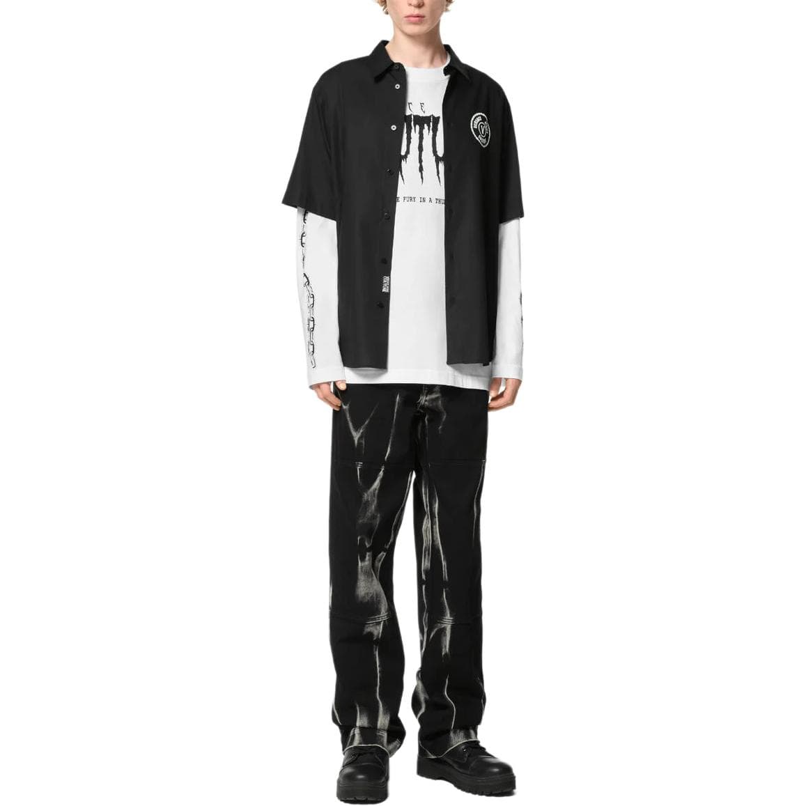 Футболка VERSACE JEANS COUTURE SS24 T Рубашка Мужская Белая - изображение 4