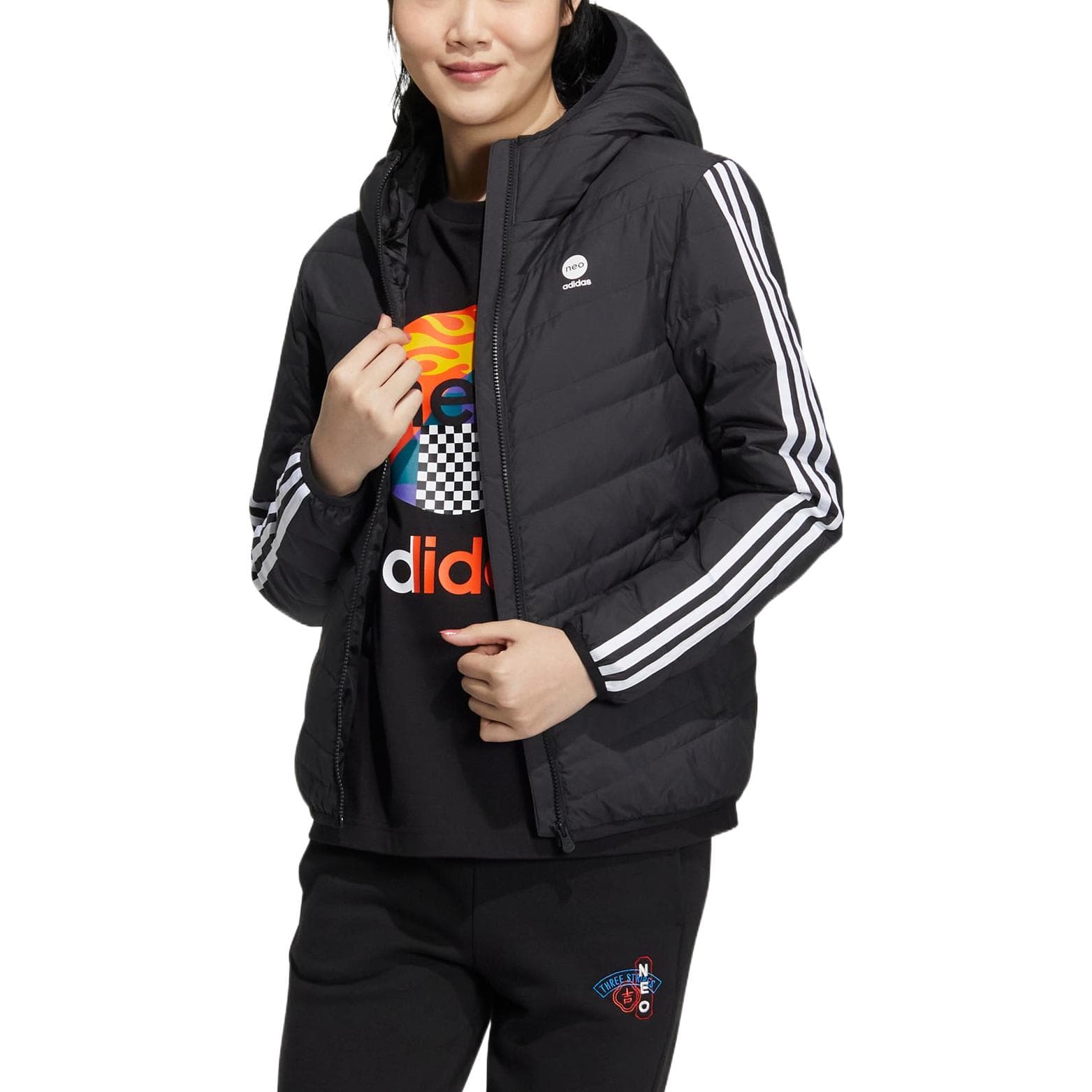 Зимняя куртка adidas neo Logo - изображение 2