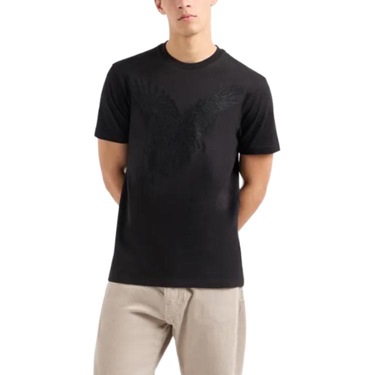 Футболка ARMANI EXCHANGE AE T Рубашка Мужская Черная - изображение 2