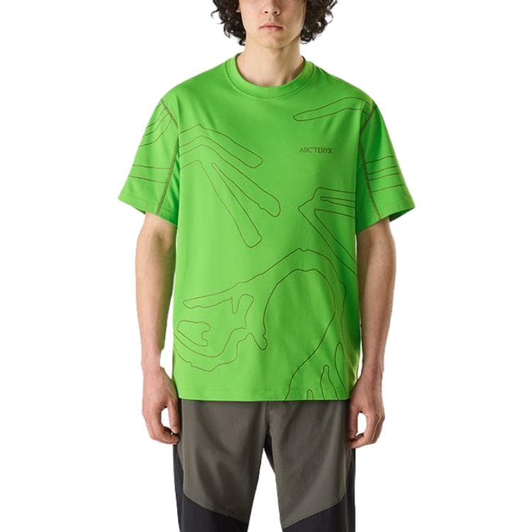 Футболка Arcteryx SS23 SYSTEM_A Drop5 Copal SS Grotto Line Tee T - изображение 2