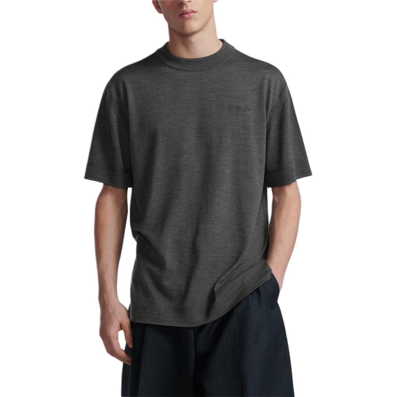 Футболка Dior FW24 Grey T-Shirt - изображение 3
