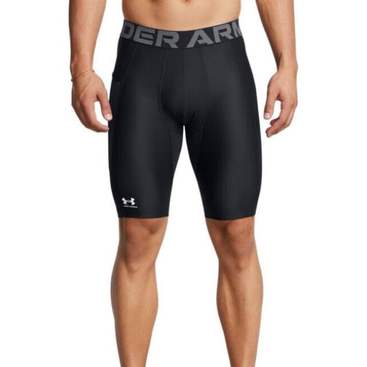 Тренировочные штаны Under Armour HeatGear Спортивные шорты Мужские Черные - изображение 3