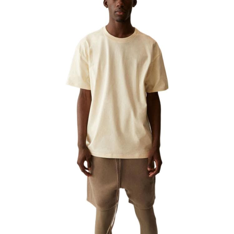 Футболка Fear of God Essentials SS21 Short Sleeve Tee Light Heather Oatmeal - изображение 3