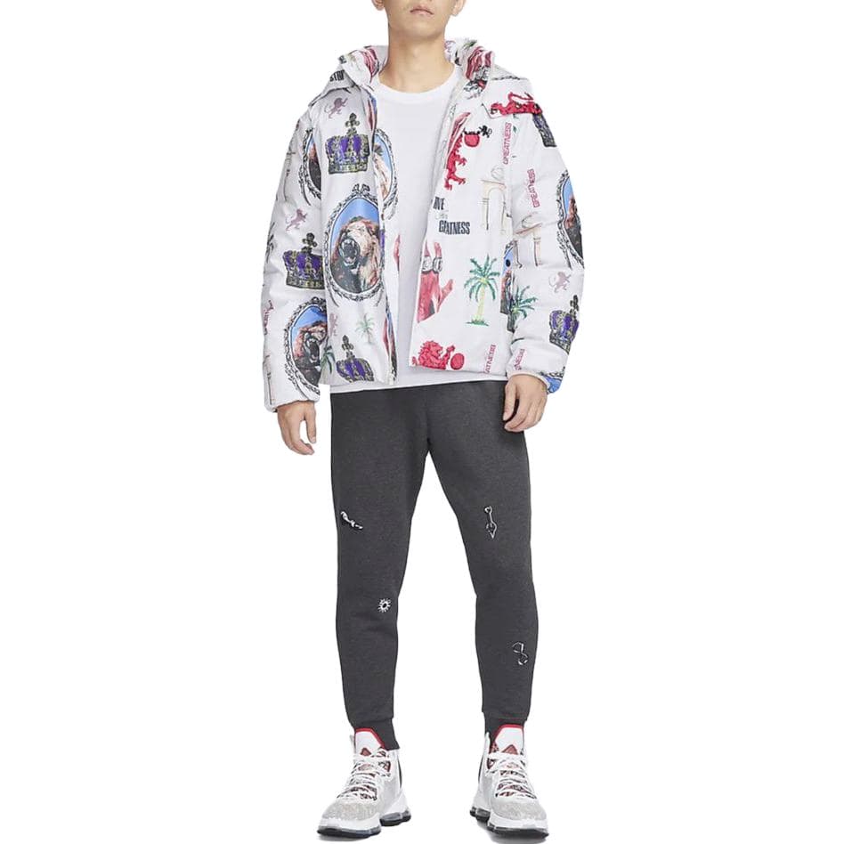 Куртка Nike Therma-FIT Printed Hooded Jacket White - изображение 3