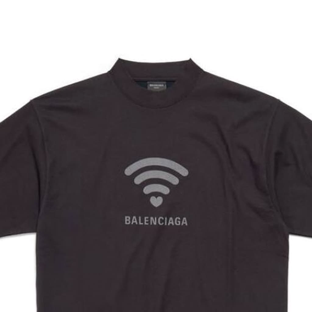 Футболка Balenciaga Balenciaga 520 SS24 WIFI LogoT - изображение 7