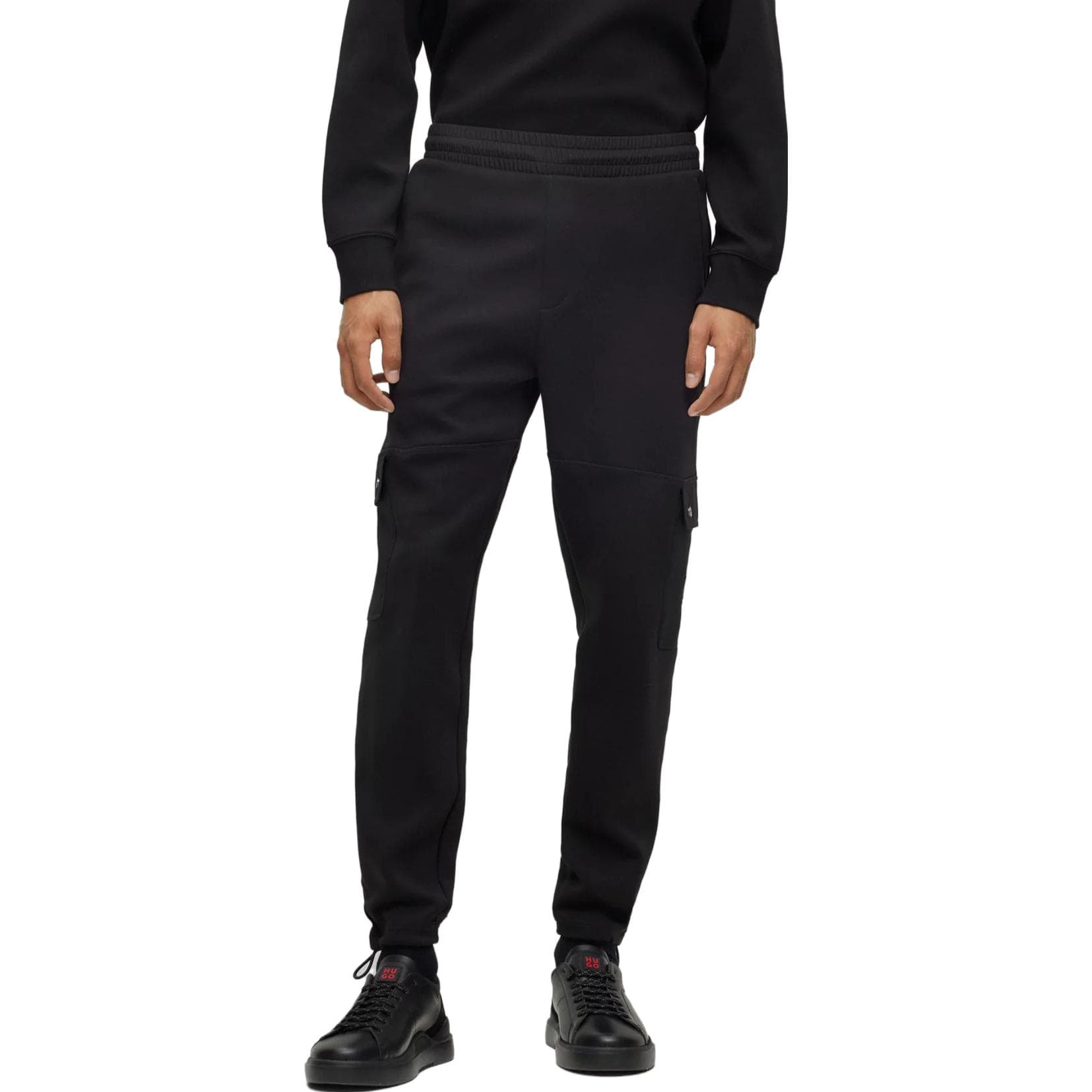 Штаны Hugo Boss Черные Мужские Вязаные Спортивные Штаны - изображение 3