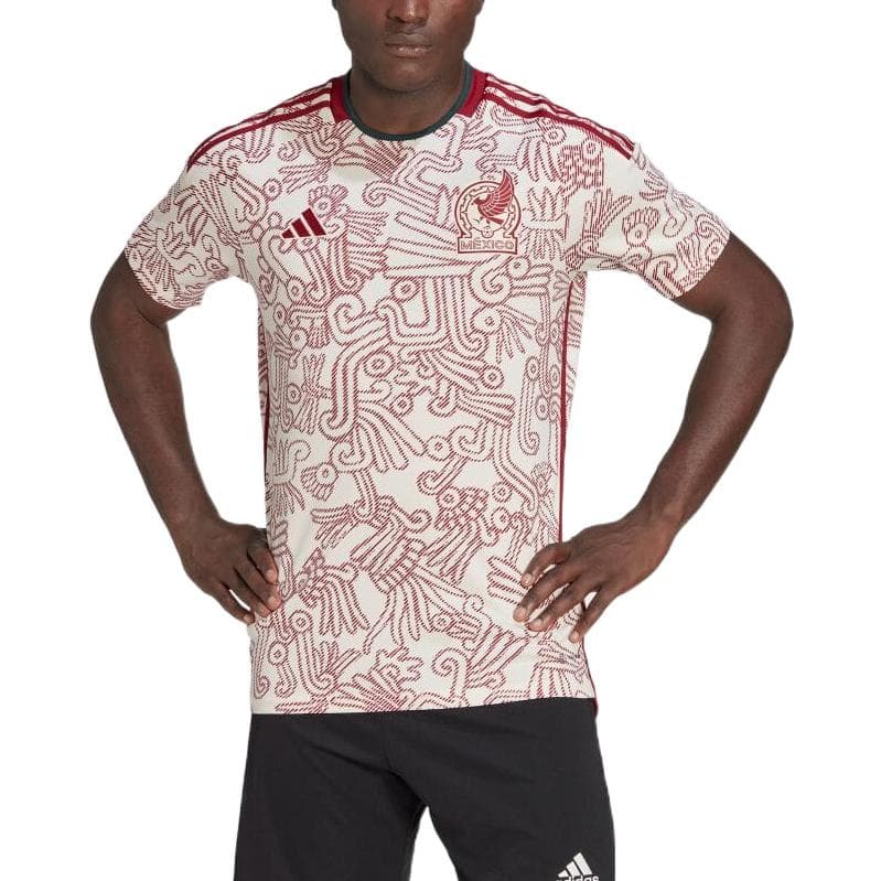 adidas Badge Logo Crewneck Tee Red White - изображение 3